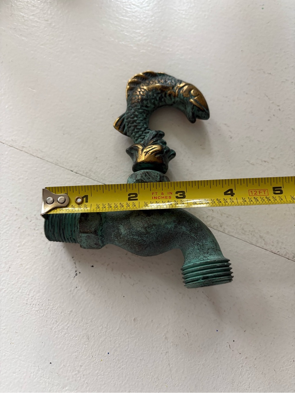 New brass trout fish garden spigot Decorative Fish Handle Outdoor Faucet Tap - Picture 5 of 5